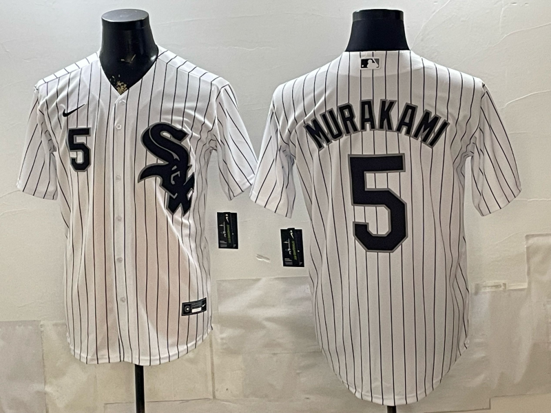 2026 Men Nike Chicago White Sox #5 Murakami white MLB Jersey 0522002